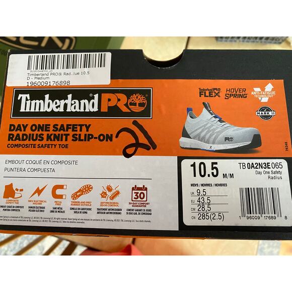 Timberland PRO Men Radius Knit Composite Toe Slip-On Safety Work Shoes Size 10.5 - Picture 6 of 6
